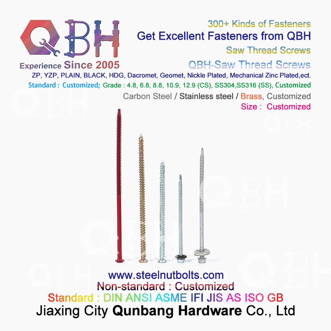 QBH ZP प्लेन HDG ब्लैक कार्बन स्टेनलेस स्टील सेल्फ टैपिंग सेल्फ ड्रिलिंग सॉ थ्रेड स्क्रू 1